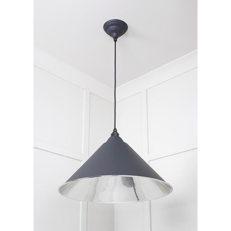 Smooth Nickel Hockley Pendant-From The Anvil-Nickel-nirohome