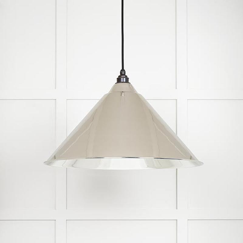 Smooth Nickel Hockley Pendant-From The Anvil-Nickel-nirohome