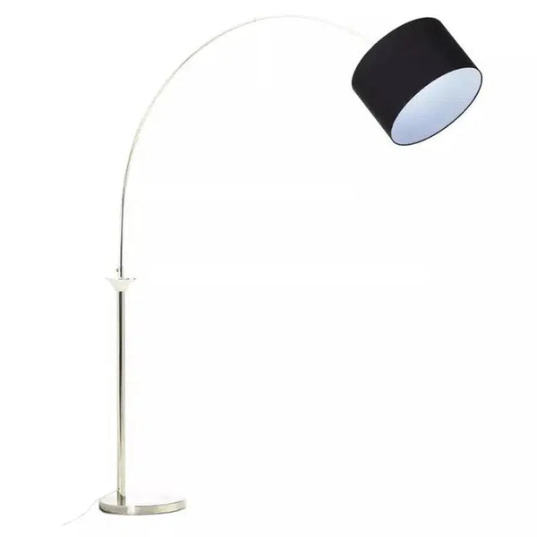 Stanton Nickel Finish Large Arc Floor Lamp