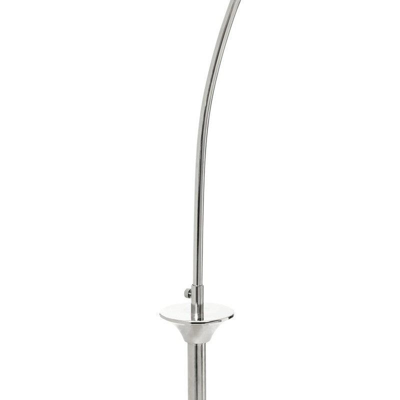 Stanton Nickel Finish Large Arc Floor Lamp-Niro Home-nirohome