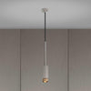 Stone Exhaust Pendant With Linear Knurl Detailing-Buster + Punch-Brass-nirohome