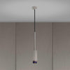 Stone Exhaust Pendant With Linear Knurl Detailing-Buster + Punch-Burnt Steel-nirohome