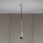 Stone Exhaust Pendant With Linear Knurl Detailing-Buster + Punch-Gun Metal-nirohome