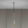 Stone Exhaust Pendant with Cross Knurl Detailing-Buster + Punch-Brass-nirohome