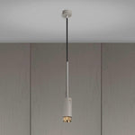 Stone Exhaust Pendant with Cross Knurl Detailing-Buster + Punch-Brass-nirohome