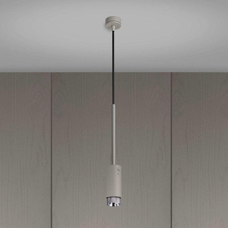 Stone Exhaust Pendant with Cross Knurl Detailing-Buster + Punch-Steel-nirohome