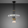 Stone Hero Multi Pendant Chandelier-Buster + Punch-Brass-nirohome