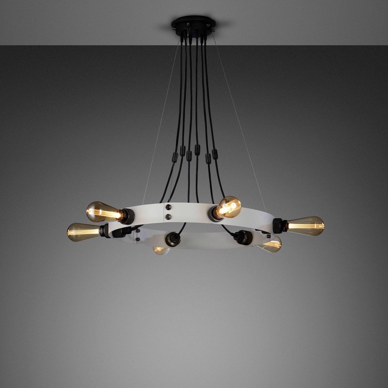 Stone Hero Multi Pendant Chandelier-Buster + Punch-Smoked Bronze-nirohome