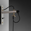 Stone Hooked Wall Light With Cross Knurl Detailing-Buster + Punch-Brass-nirohome