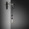 Stone Hooked Wall Light With Cross Knurl Detailing-Buster + Punch-Steel-nirohome