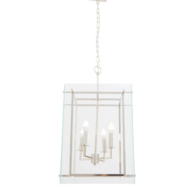 Sutton 4 Bulb Glass Boxed Chandelier-Niro Home-nirohome