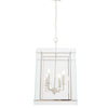 Sutton 4 Bulb Glass Boxed Chandelier-Wrenford & Co.-nirohome