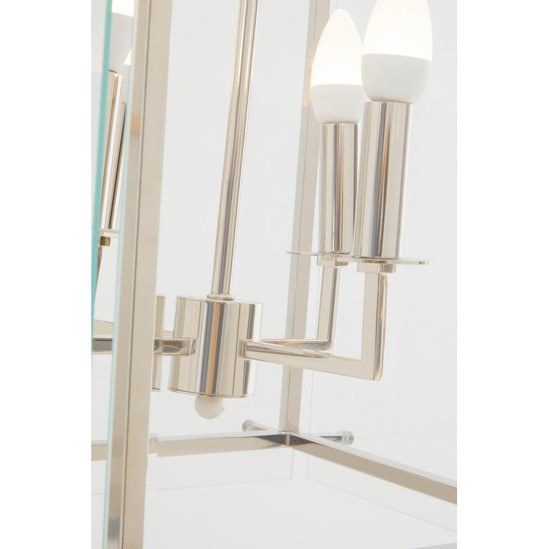 Sutton 4 Bulb Glass Boxed Chandelier-Wrenford & Co.-nirohome