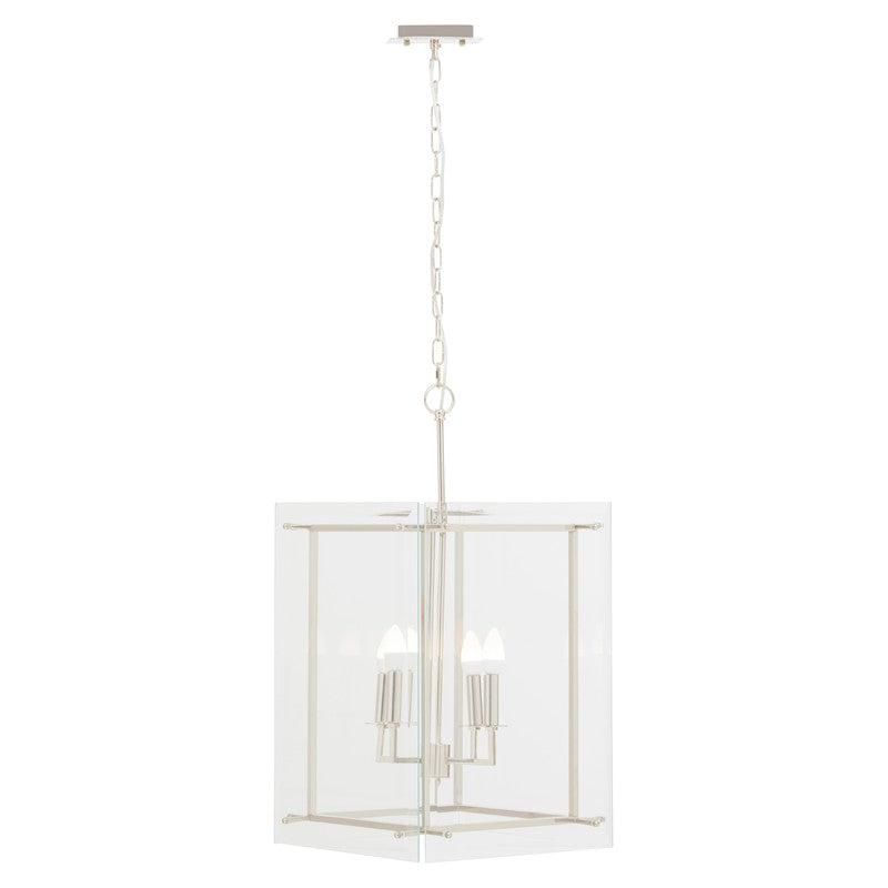 Sutton 4 Bulb Glass Boxed Chandelier-Wrenford & Co.-nirohome