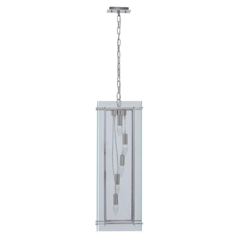 Sutton 5 Bulb Glass Rectangular Chandelier-Niro Home-nirohome