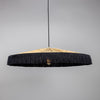 Syracuse Raffia Black Tassel Pendant Light 78cm-Mullan Lighting-100cm-nirohome