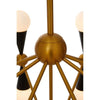 Tanner Orb 16 Bulb Brass Chandelier-Niro Home-nirohome