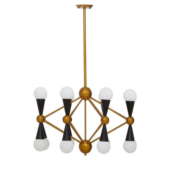 Tanner Orb 16 Bulb Brass Chandelier