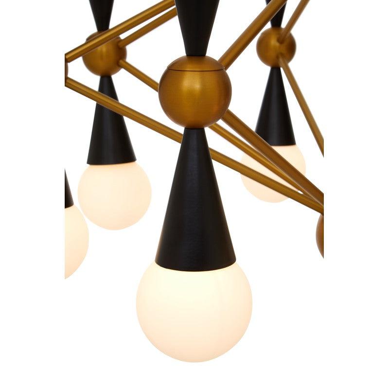 Tanner Orb 16 Bulb Brass Chandelier-Wrenford & Co.-nirohome