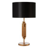 Tate Asymmetric Gold Stem Table Lamp With Fabric Shade-Niro Home-nirohome