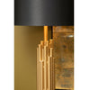 Tate Asymmetric Gold Stem Table Lamp With Fabric Shade-Niro Home-nirohome