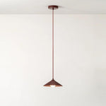 The Pleat Pendant Ceiling Light-Houseof.-Burgundy-nirohome