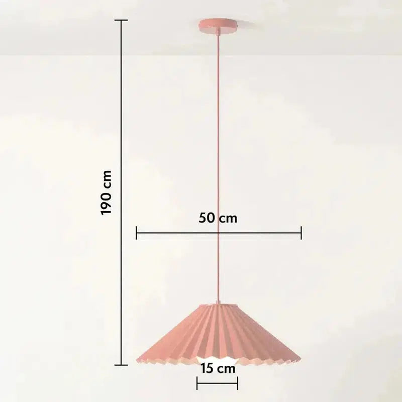 The Pleat Pendant Ceiling Light-Houseof.-Burnt Orange-nirohome