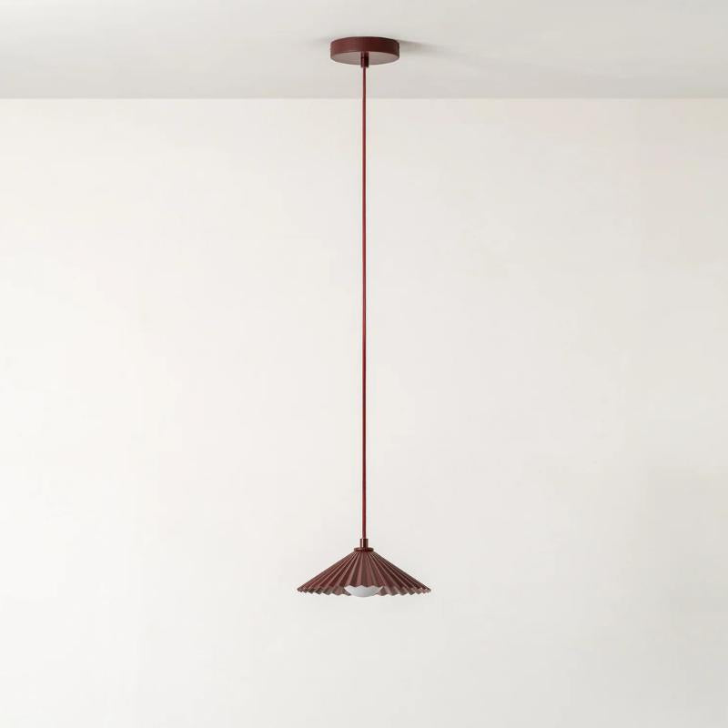 The Pleat Pendant Ceiling Light-Houseof.-Burnt Orange-nirohome
