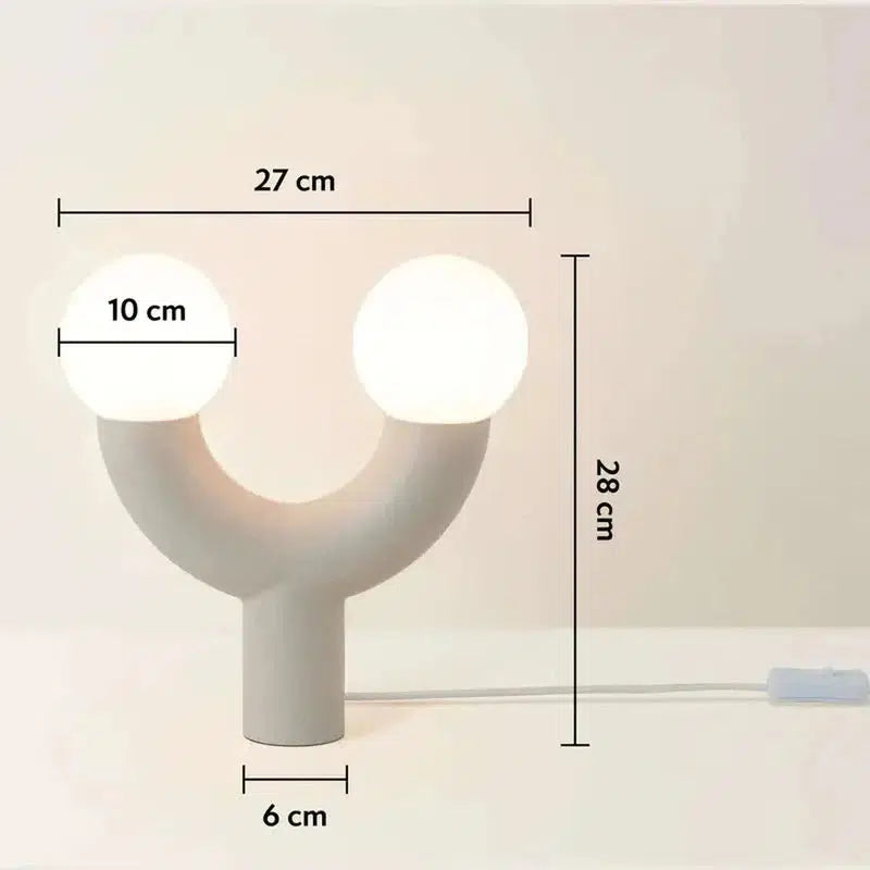 Tube Table Lamp-Houseof.-Charcoal-nirohome
