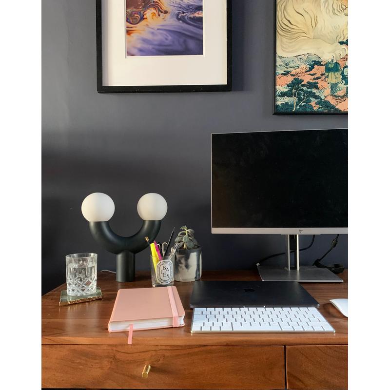 Tube Table Lamp-Houseof.-Charcoal-nirohome