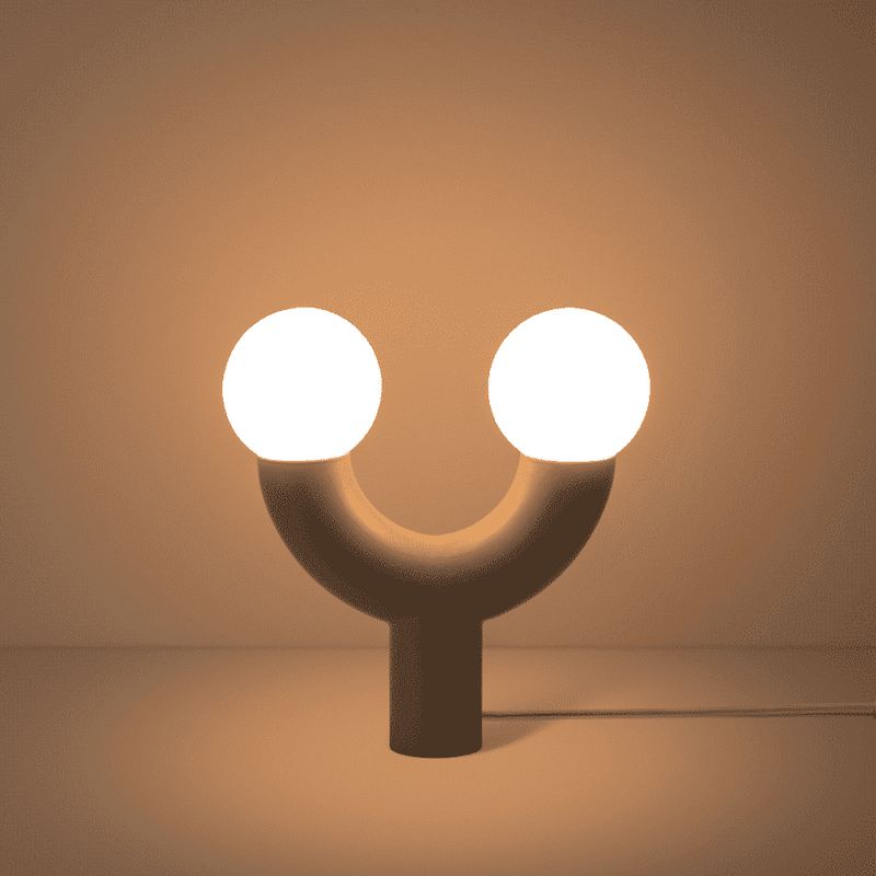 Tube Table Lamp-Houseof.-Charcoal-nirohome