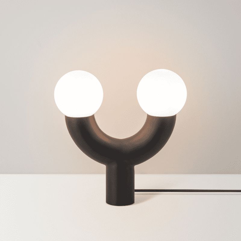 Tube Table Lamp-Houseof.-Charcoal-nirohome