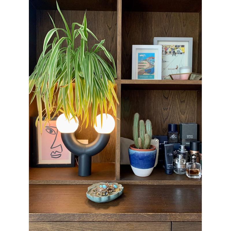 Tube Table Lamp-Houseof.-Charcoal-nirohome