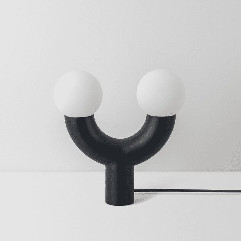 Tube Table Lamp-Houseof.-Charcoal-nirohome