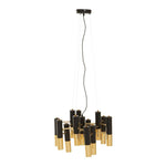 Ubbin Black And Gold Tube Chandelier-Niro Home-nirohome