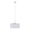 Valdez Hexagonal Ribbed Glass Chandelier-Niro Home-nirohome