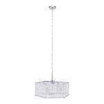 Valdez Hexagonal Ribbed Glass Chandelier-Niro Home-nirohome