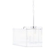 Valdez Hexagonal Ribbed Glass Chandelier-Wrenford & Co.-nirohome
