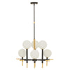 Vale 6 Bulb Geometric Chandelier-Wrenford & Co.-nirohome