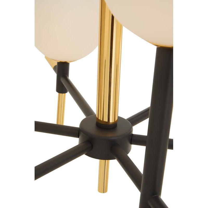 Vale 6 Bulb Geometric Chandelier-Wrenford & Co.-nirohome
