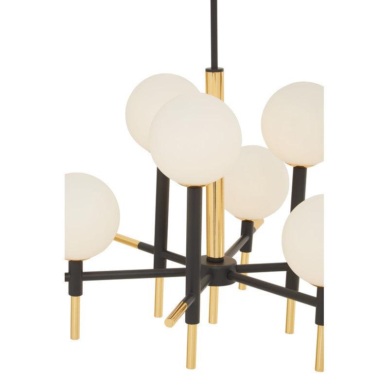 Vale 6 Bulb Geometric Chandelier-Wrenford & Co.-nirohome