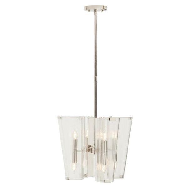 Vaughan 8 Bulb Glass Lantern Style Chandelier