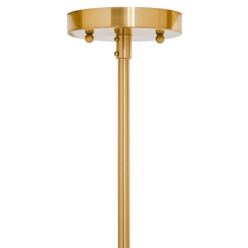 Vaughan 8 Bulb Glass Lantern Style Chandelier-Wrenford & Co.-Brass-nirohome