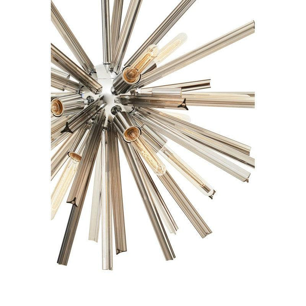 Vega Smoke Grey Glass Sputnik Chandelier