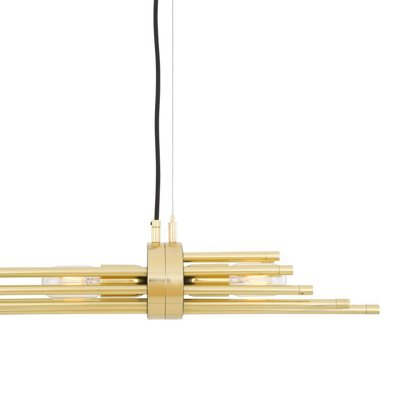 Victoria Modern Brass Chandelier, Four Light-Mullan Lighting-100cm-nirohome