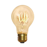 Vintage Edison Classic Old Filament Dimmable LED Bulb - E27 A60-Industville-5W Spiral Amber-nirohome