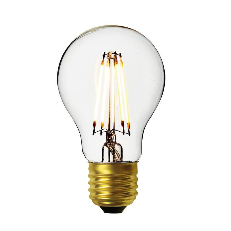 Vintage Edison Classic Old Filament Dimmable LED Bulb - E27 A60-Industville-7W Clear-nirohome