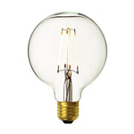 Vintage Edison Globe Old Filament Dimmable LED Bulb - E27 G125-Industville-7W Clear-nirohome