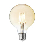 Vintage Edison Small Globe Old Filament Dimmable LED Bulb - E27 G95-Industville-5W Amber-nirohome