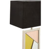 Webb Art Deco Glass Table Lamp With Fabric Shade-Niro Home-nirohome